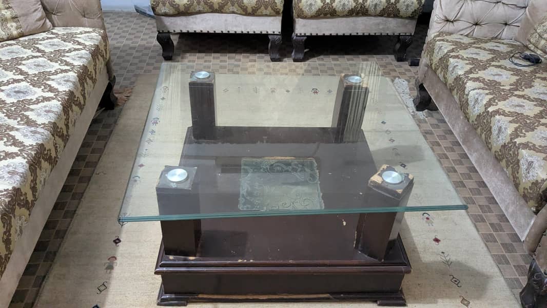 7 seater sofa set with table 2