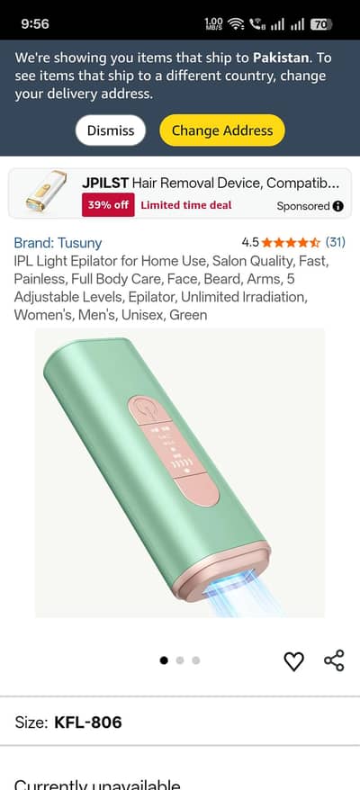 IPL Hair Removal Epilator and Lazer Machine