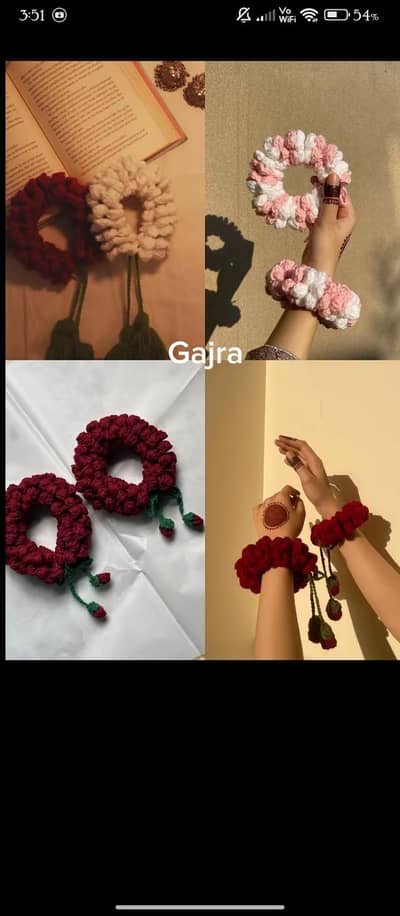 Crochet gajra