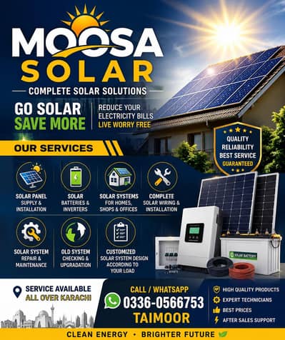 solar panel all over karachi services