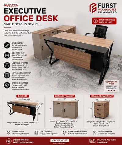 Executive office desk