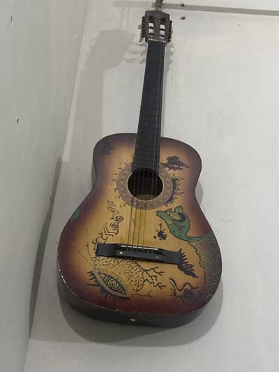 Hand painted guitar for sell - Urgent sell