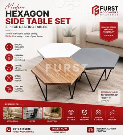 Nested coffee table set