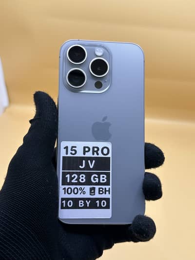 Apple iPhone 15 Pro Jv 128 GB 100% Battery Health 10 by 10