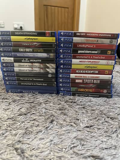 Ps4 and ps5 games spiderman rdr2 gta tekken nfs cod kakarot cyberpunk