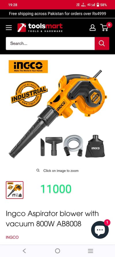 ingco Vacuum+blower