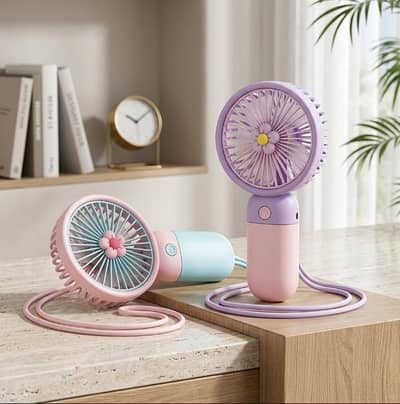 Portable Mini Handheld Fan | 5 Speed Foldable Fan | LED Display