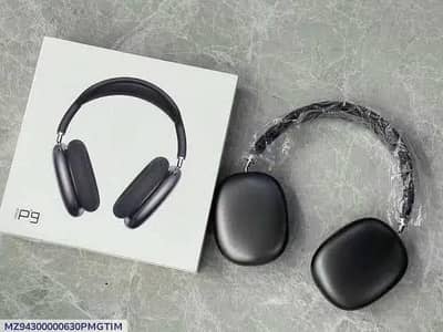 Black colour Headphones in office use high quality sound