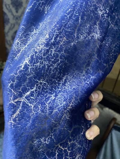 sheikh jee light velvet curtains in beautiful royal blue color