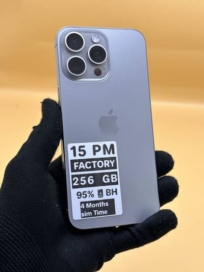 Apple iPhone 15 Pro Max 4 Months Sim Time 256 GB 95% Battery Health