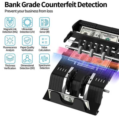 Cash counting Machine mix value counter machine 100% fake detection PK