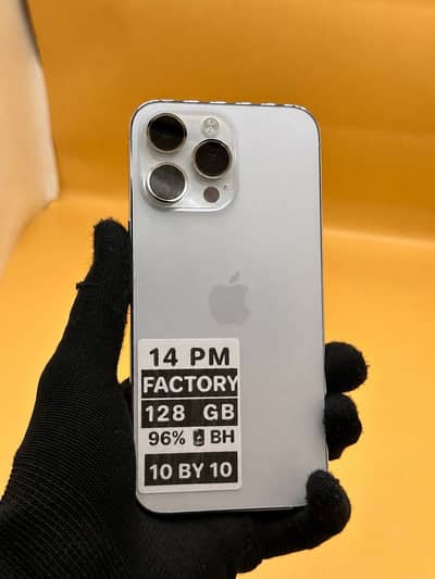 Apple iPhone 14 Pro Max 128 GB Factory unlock Non PTA 96% Battery Heal