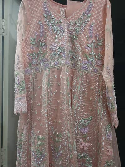Republic Peach and silver colour maxi