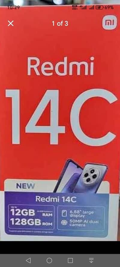 Xiaomi Redmi 14C 10by10 6+128 exchange