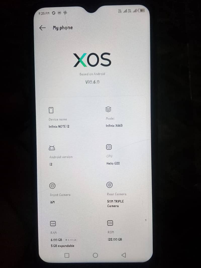 Infinix Note 12 6