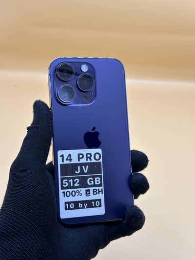 Apple iPhone 14 Pro Jv 512 GB 100% Battery Health 10 by 10