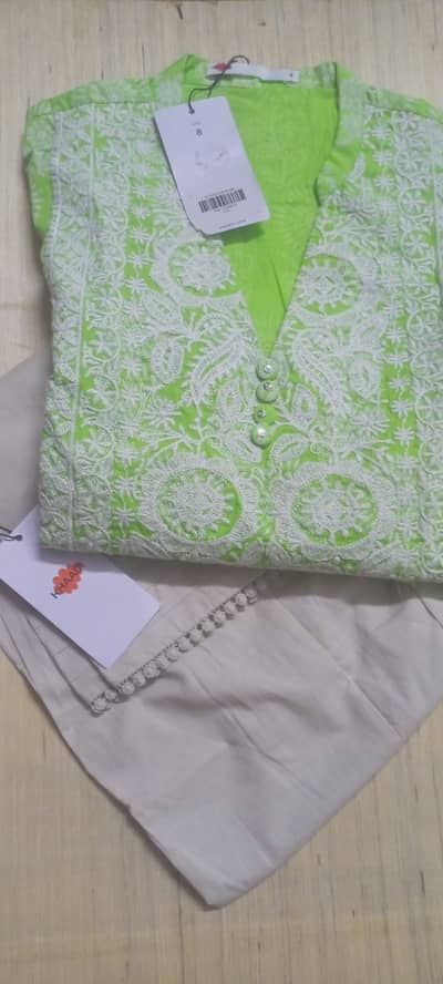 Khaadi Kurti aur trouser 2 Pcs