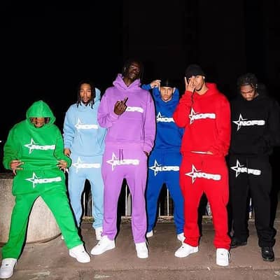 Blue Star Logo Hoddie Tracksuit For Men Women Whole sale (from china)