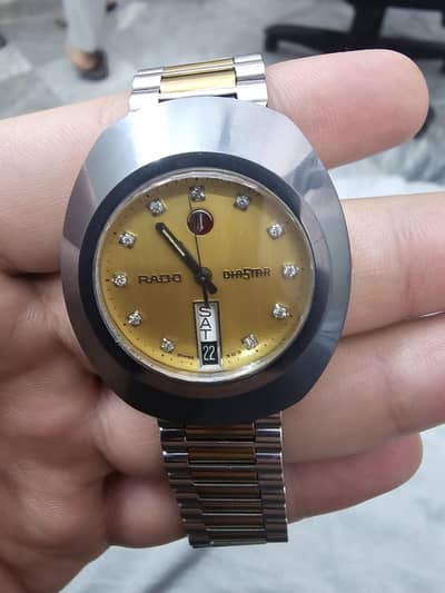 Original Rado DiaStar Vintage Two-Tone – Gold Dial – Day/Date