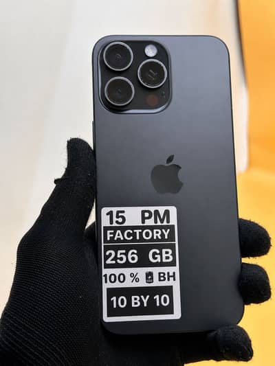 Apple iPhone 15 Pro Max 256 GB Factory unlock Non PTA 100% Battery Hlt