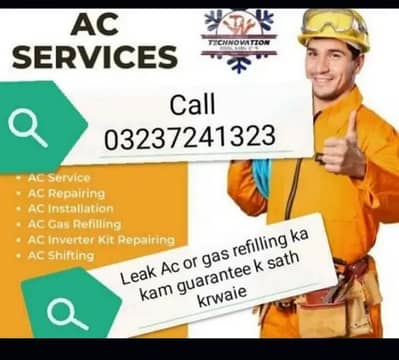 All lahore ac service repair fitting gas kit repair