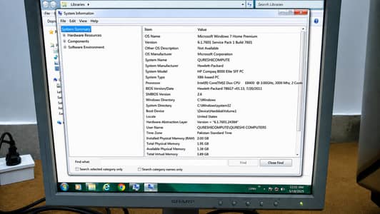 Hp computer desktop