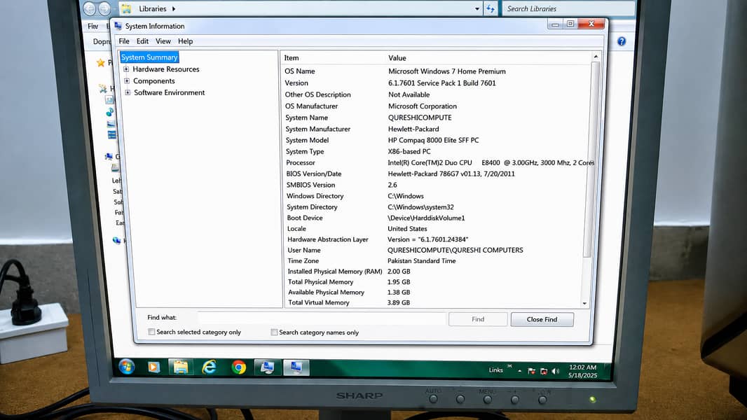 Hp computer desktop 0
