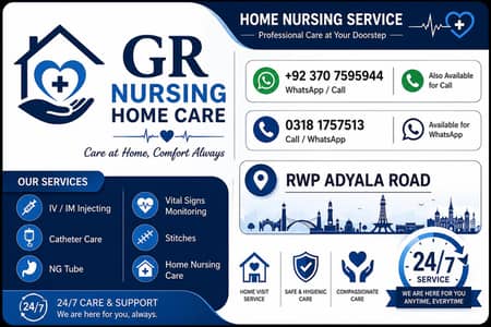 24/7 Home Nursing Care Services – Rawalpindi