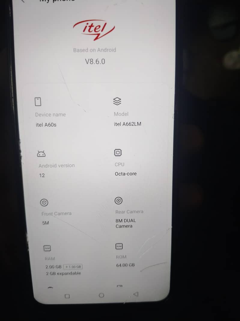Itel A60s 0