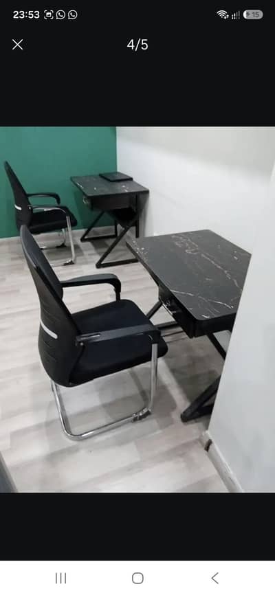 office table and chair