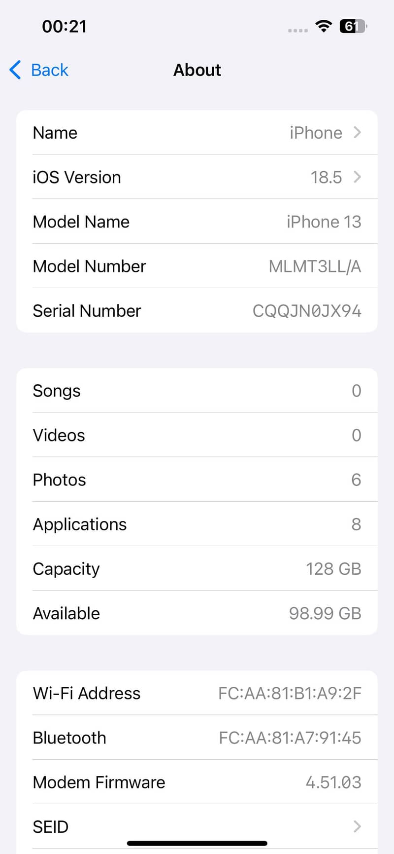 Apple iPhone 13 mdm 6