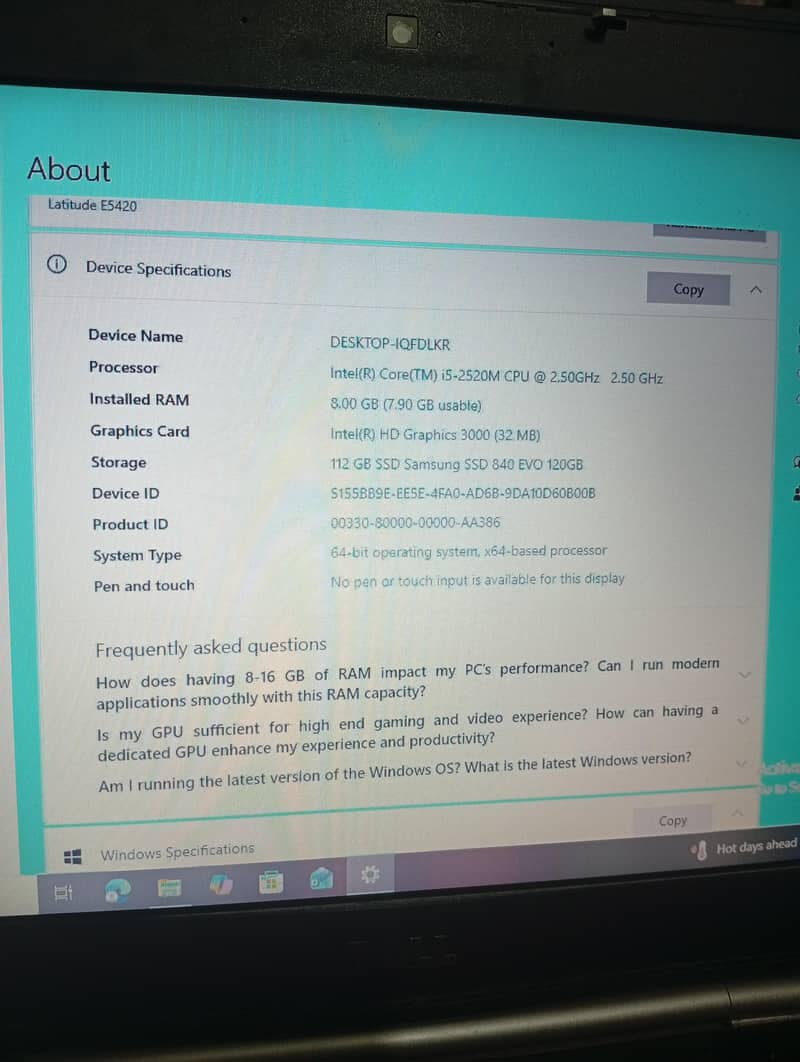 Dell Latitude E5420 1