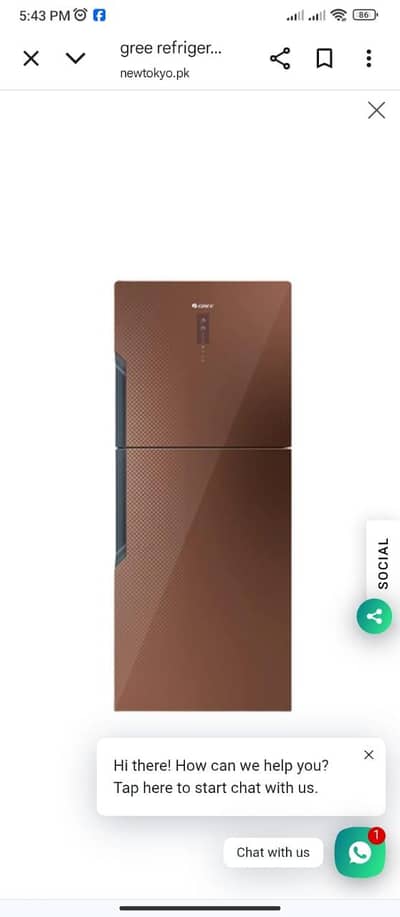 Gree Refrigerator Large size