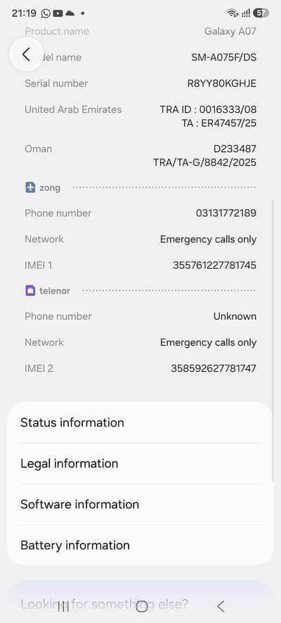 samsung galaxy a07 4g 4/128