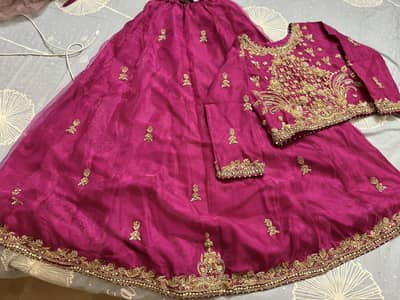 Beautiful embroided Magenta Lehenga