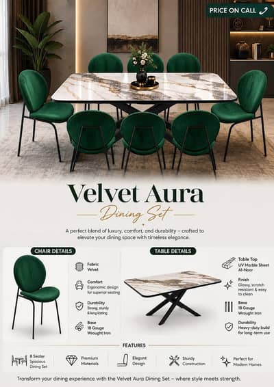 VELVET AURA DINNING SET