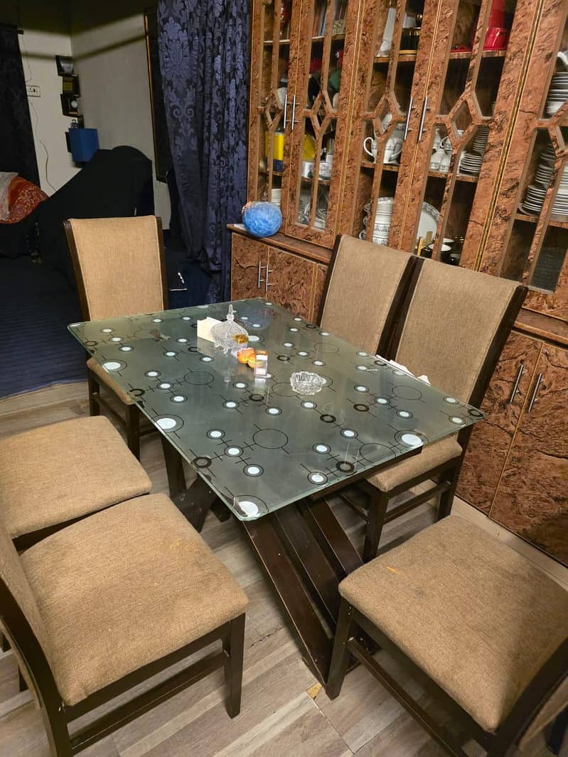 Dining Table 6 Chairs 6