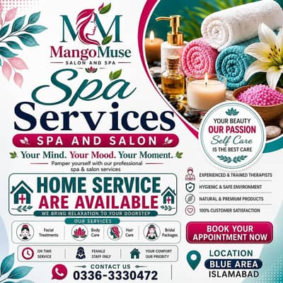 Spa Services Available || Spa & salon || Professional Services || Spa