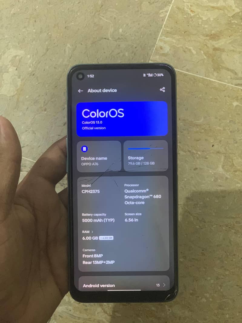 OPPO A76 8