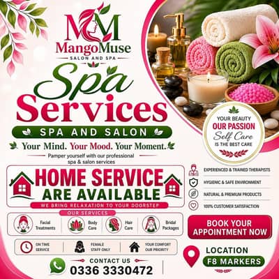 Spa - Services - Spa Center & Saloon - Spa Therapy Available