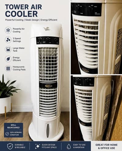 NB Tower Air Cooler – Powerful Cooling – Fully Working