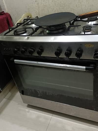 glam gas baking oven and stove