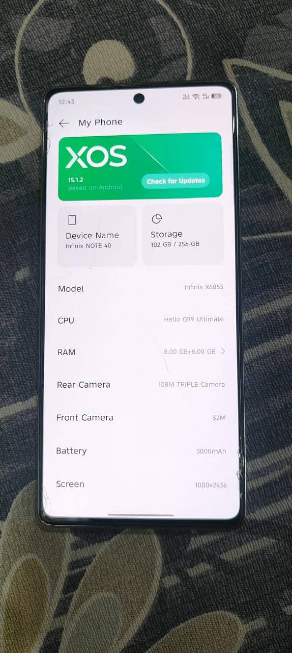 Infinix Note 40 5
