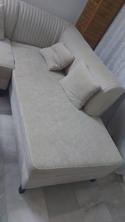 L shape sofa set | used one month only condition new
