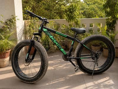 26×4 Fat Tire Mountain Bike | Heavy Duty MTB Cycle | Disc Brake