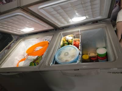  Waves Double Door Inverter Deep Freezer – New VIP Condition