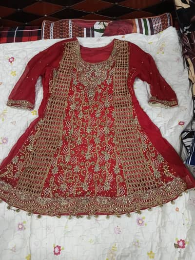 Stunning Bridal Dress – Red & Gold Bridal Ensemble 