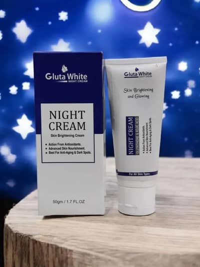 Gluta white night cream all skin types brightening cream
