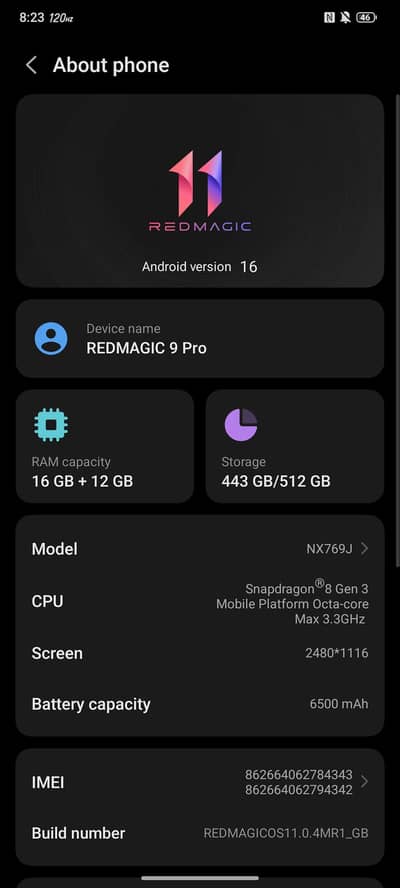 Red Magic 9 Pro 10/10 Condition 512 Gb