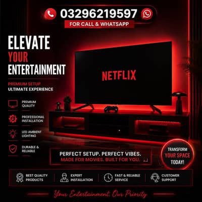 RS: 400.     [03296219597].         4k ultra HD screen monthly rental.